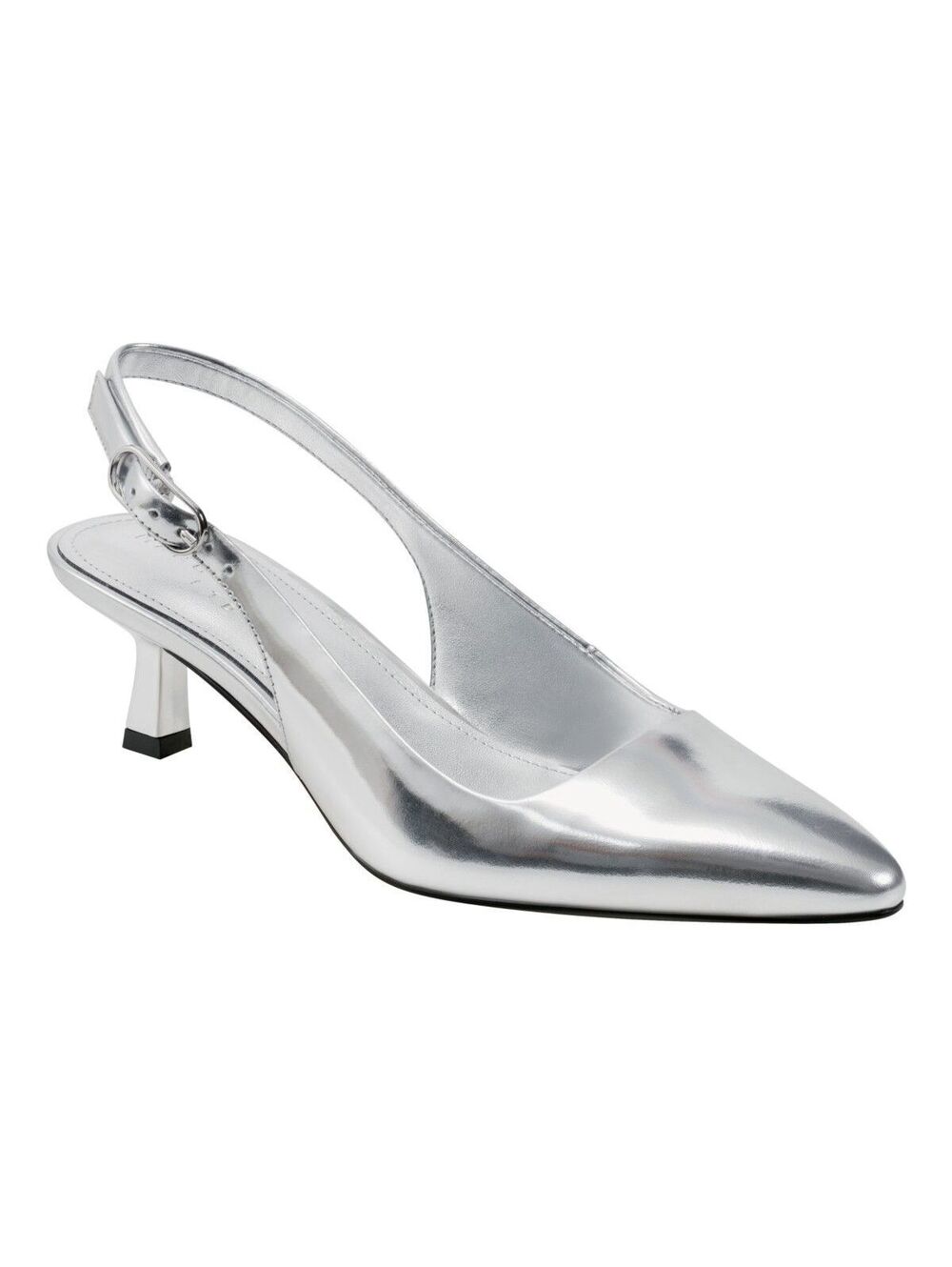 Marc Fisher Ltd Kory Slingback Pumps - Silver Mirror Metallic 6M ($140)
